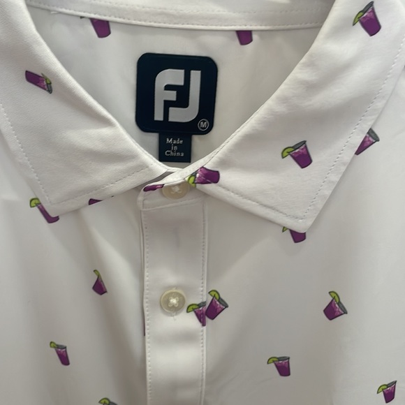Footjoy light weight stretch material golf polo - Picture 2 of 4